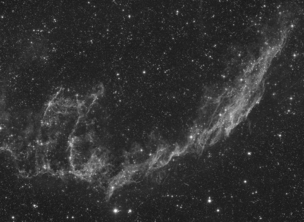 Dentelles du Cygne NGC6992en Luminance et Ha