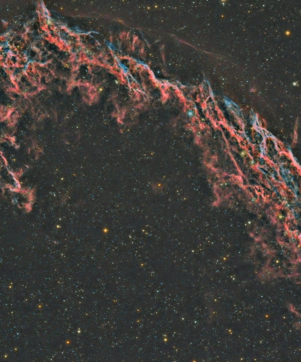Reprise traitement de NGC6992 ou grande dentelle du Cygne