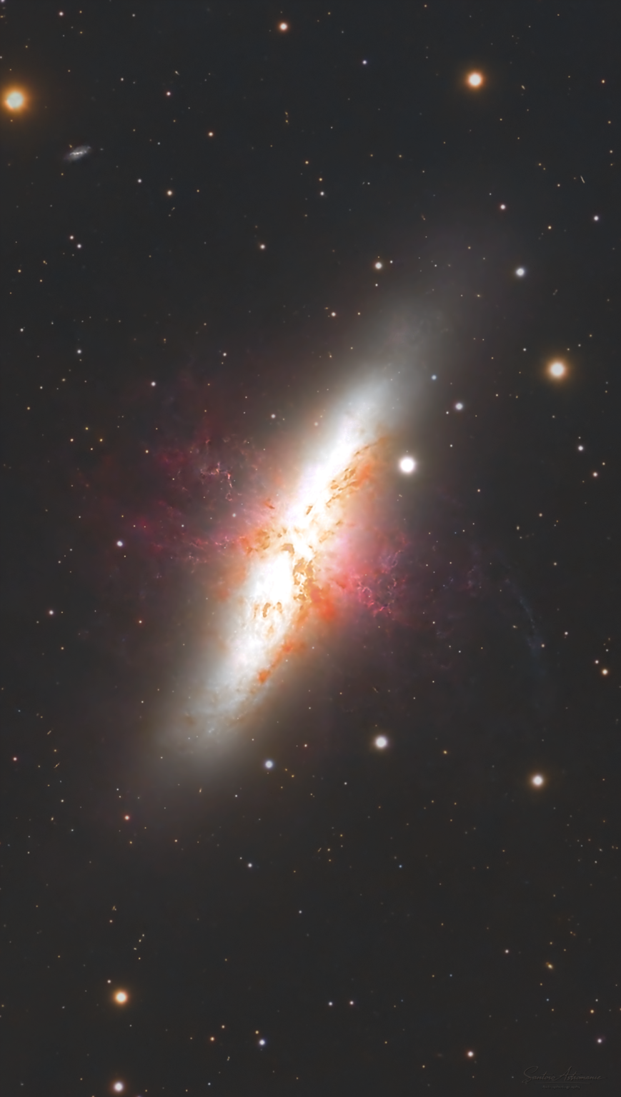 Zoom sur M82 – Galaxie du Cigare